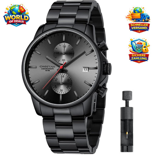 Herrenuhr chronograph quarzuhr - chronograph,