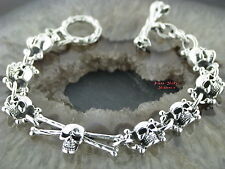 Totenkopfarmband JOLLY ROGERS Skull Totenkopf Armband bracelet Silberarmband