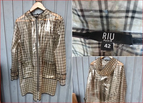 Dicke damen regenjacke - pu,