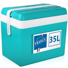 Kühlbox 35L Kühltasche Camping Thermo Cool Box Isolier Tasche Türkis Kunststoff