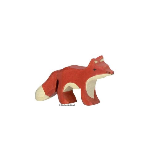 Holztiger holzfigur fuchs - holzfigur,