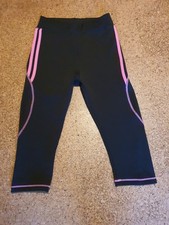  3/4 Trainingshose dreiviertel Sporthose Fitnesshose schwarz rosa