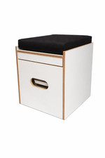 Toilettenhocker weiß -