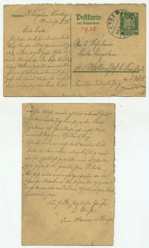 03038 ganzsache 158 - 158, f