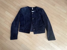 Biba Lederjacke XS 34 navy