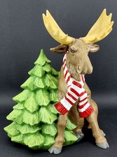 Hutschenreuther Weihnachtstraum Elch 28 cm mit Weihnachtsbaum Weihnachtsfigur