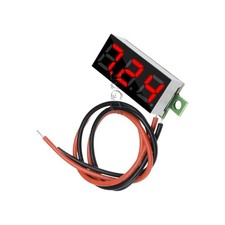 LED Voltmeter rot mini Einbau