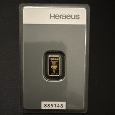 Gold Barren Heraeus 1,00 Gramm