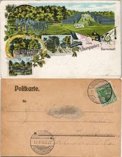 Ansichtskarte Litho AK Darmstadt Übungsplatz, Kaserne Dampfstraßenbahn 1904