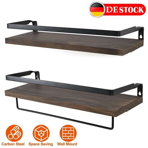 Küchenregal holz wandregal - 2x,