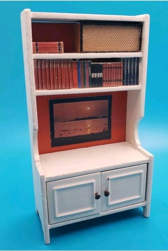 Lundby schrank weiß vitrine - weiß,