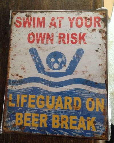 Blechschild swim your - blechschild,