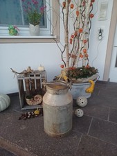 alte Milchkanne aus Metall ~ VINTAGE ~ 20 Liter antik vom Bauernhof mit Deckel