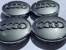4x Original Audi 60mm Radnaben Radkappen Felgen deckel Radzierblenden Abdeckung