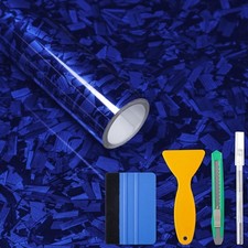 Forged Carbon Folie Blau Glanz