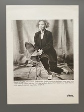Vitra Wire Chair Design Eames Hanna Schygulla 1993 Vintage Ad Werbung Reklame