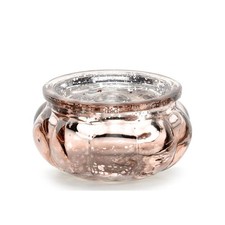 4 Kerzengläser Set roségold