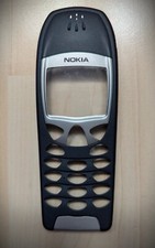  Original Nokia 6210 Cover in Blau-Schwarz Front Gehäuse mit Tastaturmatte Top