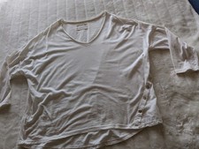 Tunika weiß mit V-Ausschnitt oversize NEU