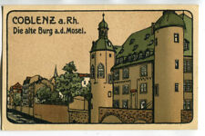Steindruck AK Koblenz,Alte Burg an der Mosel 1913