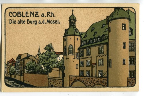 Steindruck koblenz alte - steindruck, koblenz,alte