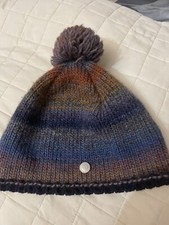 Bogner Mütze Bommel mehrfarbig Herren unisex  Gr. L NP 129€ Wolle (486)