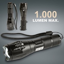 CREE LED Ganzmetall-Taschenlampe Superhelle Taschenleuchte 500m Zoom Flashlight