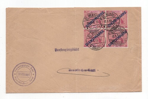 Saargebiet dienst brief - saargebiet,