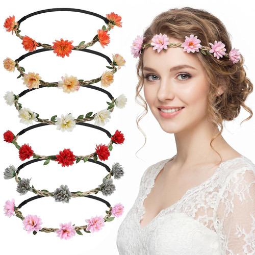 Stück blumenkranz haare - 6,
