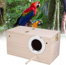 Vogelnest Vogelbrutkasten Nestkäfig für Papagei Nistkasten Haus aus Holz Draußen