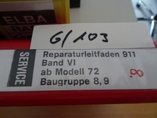 Porsche 911 Reparaturleitfaden Baugruppe 8.9 Pos. 6 / 103