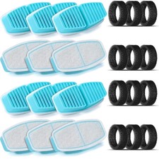 Katzenbrunnen Filter Set 12 Kohlefilter Schwämme Multi Filtration