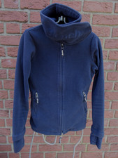Bench, Fleecejacke, Gr. S - 36, Dunkelblau, großer Kragen, Ärmel mit Daumenloch