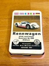 Spielkarten Quartett Rennwagen