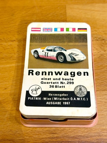 Spielkarten quartett rennwagen - spielkarten,
