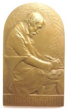 [R3922] Medaille o.J Auf Heinrich Heine (1797-1856), sign. Kautsch