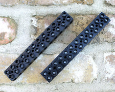 2x Alte Bakelit Lüsterklemme Schraubklemme Klemmleiste Verbindungsklemme Schwarz