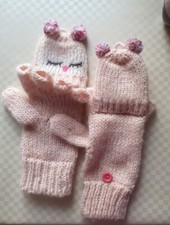 SÜßE STRICK-KLAPP-KINDERHANDSCHUHE! SÜß!