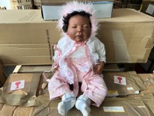 Jannie De Lange  Vinyl Puppe 53 cm. Top Zustand. 