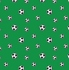 Baumwollstoff Fußball ab 0,5m