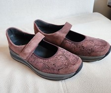 Vamos Gr. 41,5 UK 8 Weite H altrosa Damenschuhe Comfort Bequem Klettverschluss