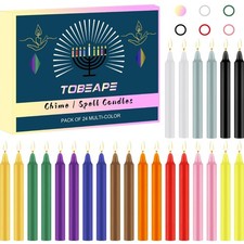 bunte Kerzen Stabkerzen 24