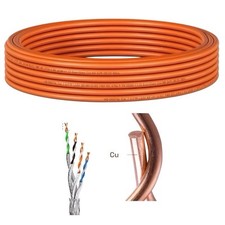 CAT.7 *25m* KUPFER Netzwerkkabel Verlegekabel AWG23 Daten Installation RJ45 LAN
