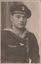 Foto, Schwerin, Portrait, Matrose vom Vorpostenboot V 1507 1944, E.K (MJ-41)1025