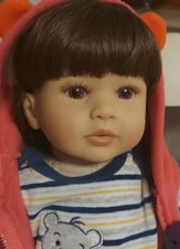  60 cm Lebensechte  Babypuppe weiches Silikon wie echt,Magnetschnuller