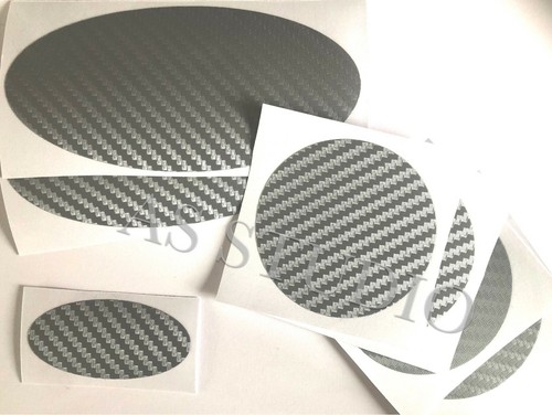 Folie carbon silber teilig - 7,