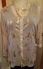 Bluse,  Größe 46, Beige mit