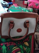 damen handtasche weiß Braun