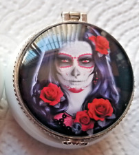 Schmuckstück / Pillendose Noire - Sugar Skull (Nemesis Now) - NEU