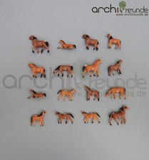 10 x Modell Pferde handbemalt
